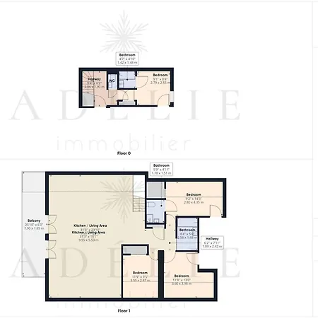 Duplex De Gamme 8 Pers Avec Balcons Et Parking, Proche Des Pistes Et Commerces * La Rosiere (Savoie)